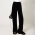 Winter Velvet Leggings for Women - Customizable Loose Fit Leggings with Waist Logo Placement
